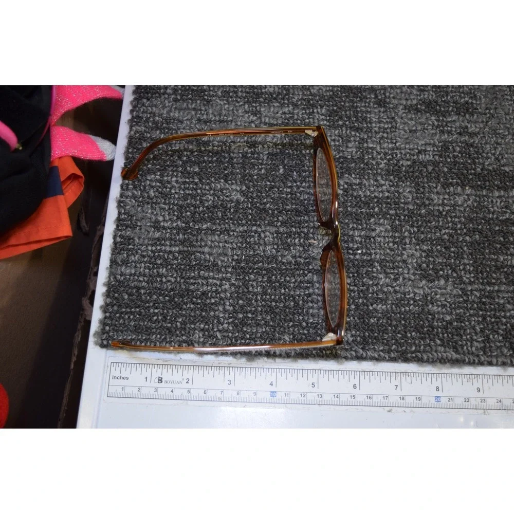 L.A. Eyeworks Hickory 937 0119 Cat Eye Eyeglasses Abyssinian Acetate Japan Wood